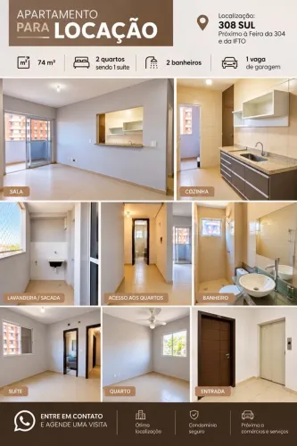 Apartamento 2 Quartos na 308 Sul - Araras Residence