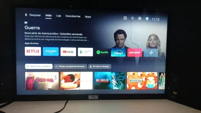 Tv smart nova com controle de voz