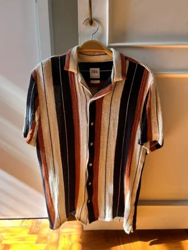 Camisa de linha Zara | Tamanho P