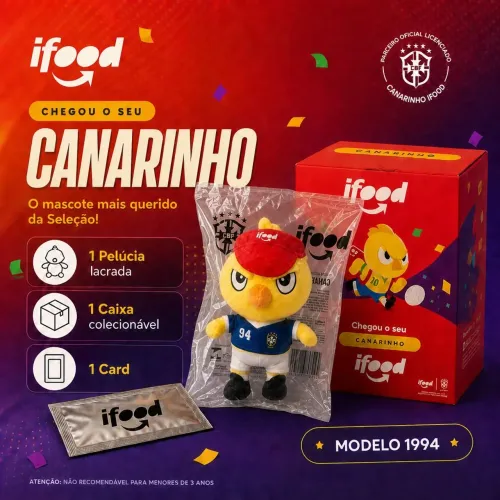 Canarinho IFood Seleção Brasileira 94