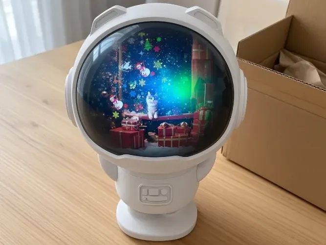 Projetor de Natal Astronauta LED Bivolt Novo