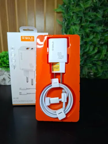 Carregador 40W Super Turbo Para Iphone Alpha Gold
