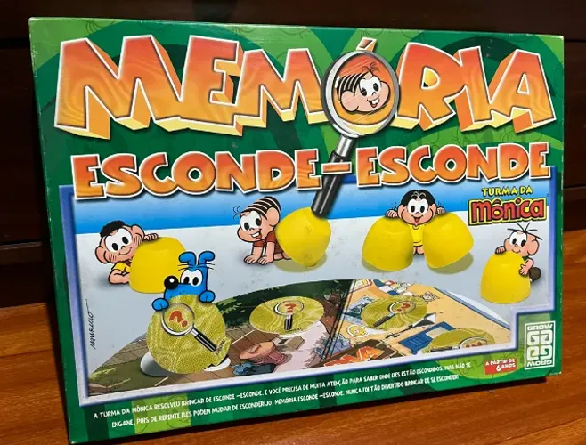 Jogo Memória Esconde Esconde Turma da Mônica - COMPLETO - USADO - LEIA A DESCRIÇÃO