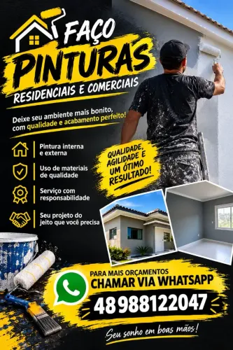 Faço serviços de pintura
