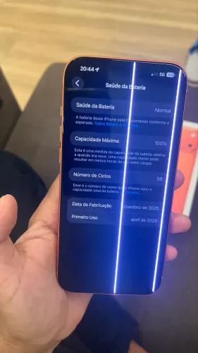 iPhone 17 pro max detalhe na tela