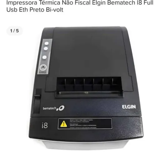 Vendo impressora térmica completa