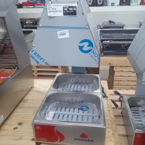 CONSERVADOR INDUSTRIAL DE FRITURAS COM 2 CUBAS, NOVO, PROMOÇÃO!!!!