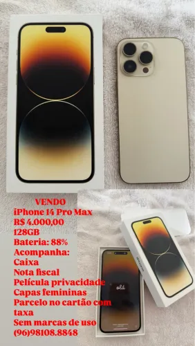 iPhone 14 Pro Max Dourado 