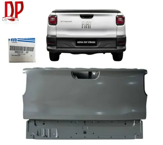 Tampa traseira Strada 2022 em diante - nova original Fiat
