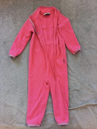 Macacão fleece rosa 86 (1,5-2 anos)