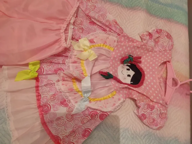 Vestido de quadrilha. Tamanho 2 anos