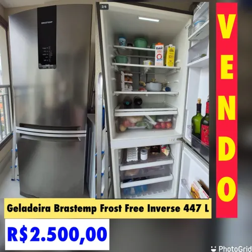 Geladeira Brastemp Inverse Inox 447 litros