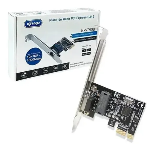 Placa de Rede Pci-express Pcie X1 10/100/1000 Mb/s Rj45 *ENTREGA GRÁTIS*