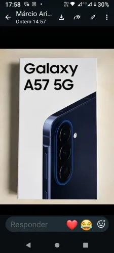 Galaxy A57 5g 256 gigas novo nunca usado