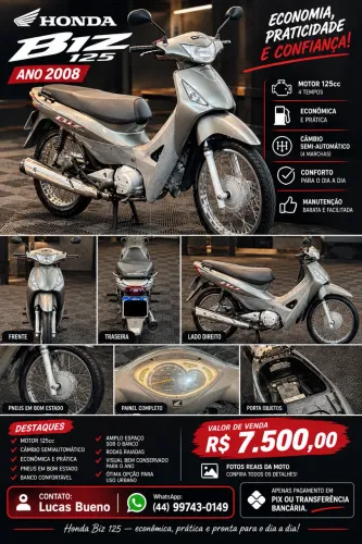 Honda Biz125 ES - 2008 (quitada)