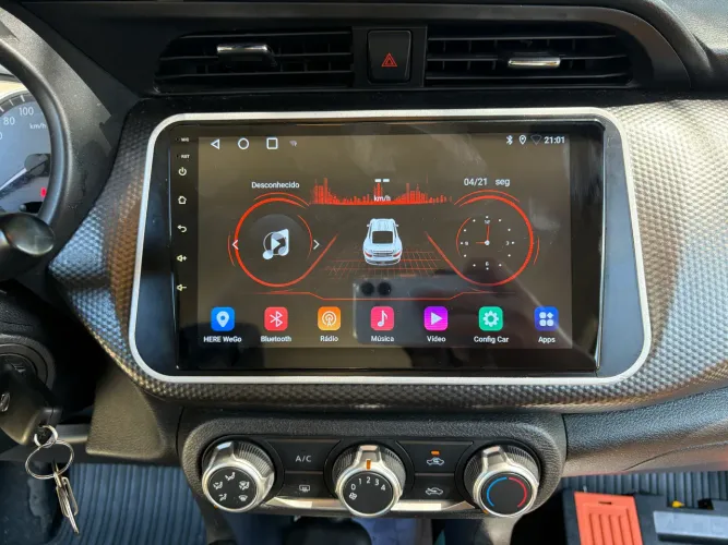 Central multimídia  kicks 9P Android 3ram 32g CarPlay YouTube Netflix WiFi Bluetooth 