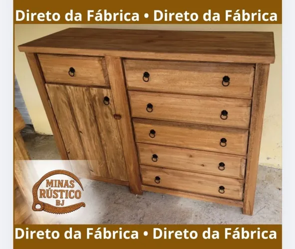 Cômoda madeira maciça 
