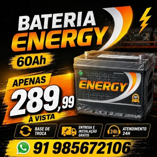 Bateria p/ Carro Energy 60Ah