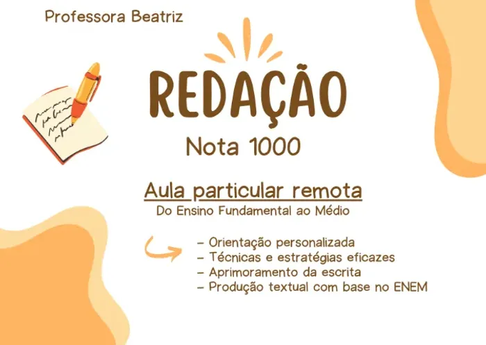 Aula de redação/Professora de redação