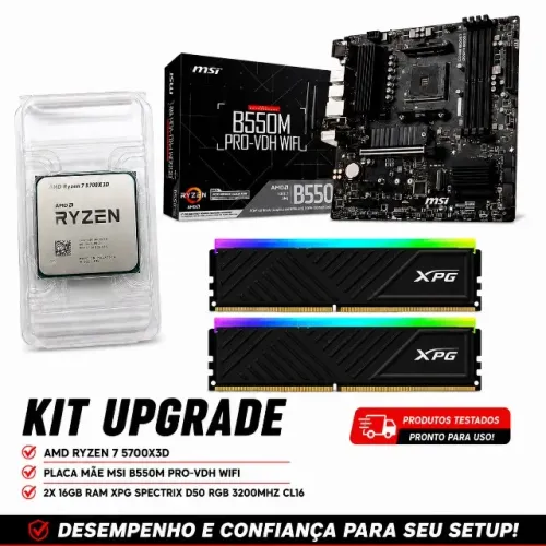 KIT R7 5700X3D + 2X16 GB (LEIA DESCRIÇAO)