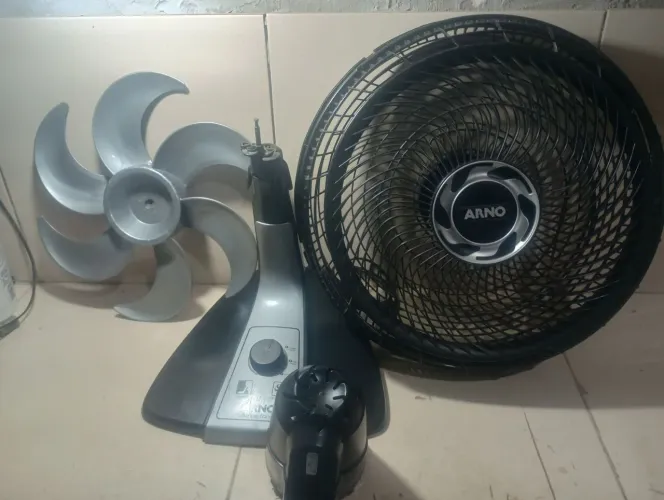 Kit Completo Arno Silence Force 40cm - Base + Capa Motor + Hélice + 2 Grades Original