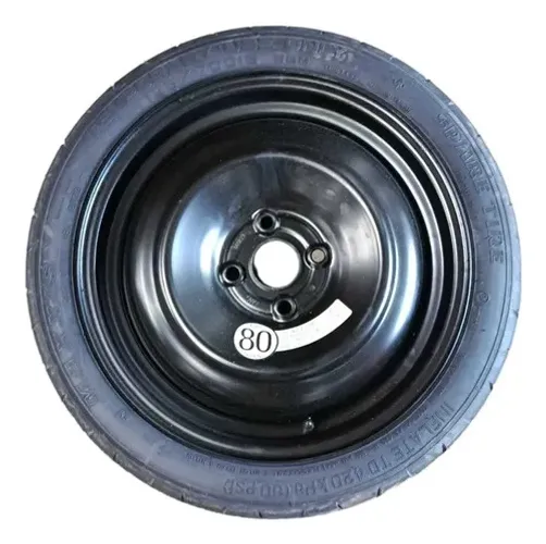 Roda Estepe Com Pneu 125 / 70 Aro 15 Yaris 2024 Cinza