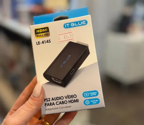 Cabo p ps1,ps2,ps3/ conversor ps2 to hdmi leiam a descrição 