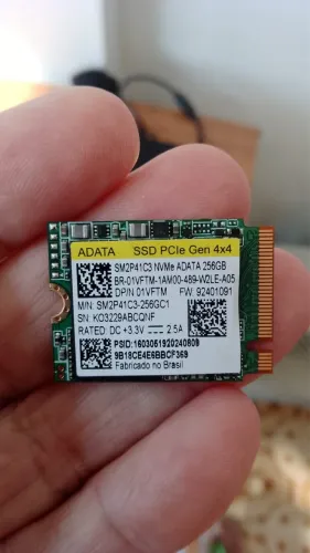 Ssd nvme M.2 256gb SM2P41C3-256GC1