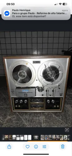 Gravador tape de rolo akai quadraphonic 