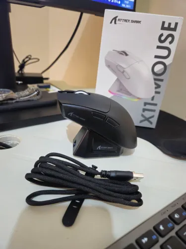 Mouse Gamer Attack Shark X11 3 Modos - 22.000 DPI