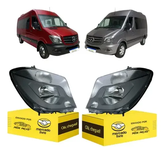 Par Farol Sinaleira Sprinter 2017 2018 2019 Elétrico C/motor Ambos Lados