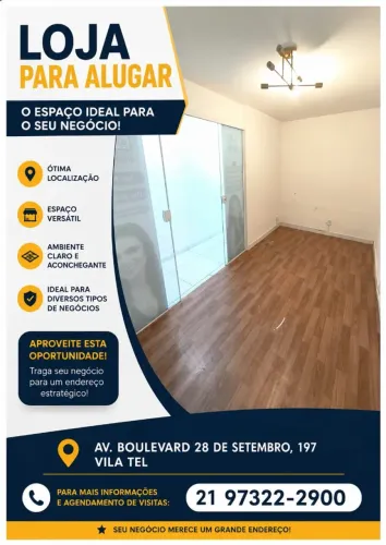 LOJAS PARA ALUGAR EM VILA ISABEL 