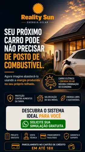 CARRO ELÉTRICO + ENERGIA SOLAR