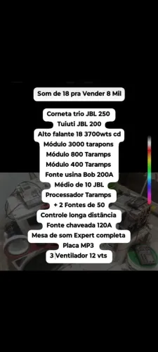 Som de auto motivo R$ 8.500 