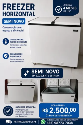 Freezer Horizontal SEMINOVO