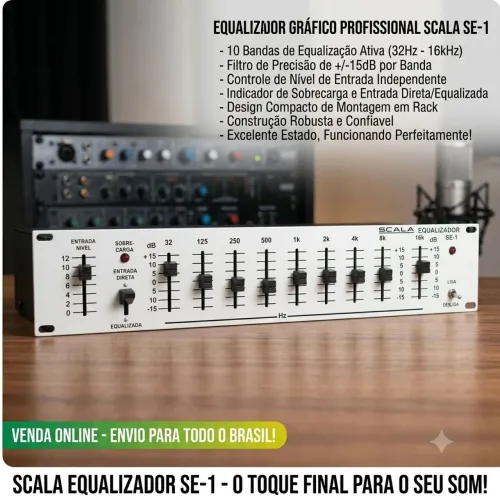 Scala Equalizador SE-1 - equalizador gráfico vintage.