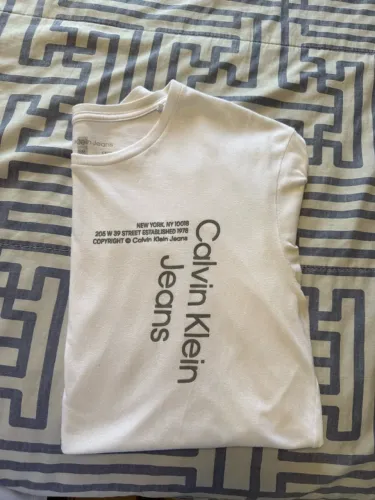 Camiseta Calvin Klein Branca, Original