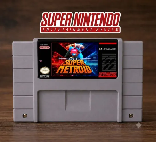Super metroid x fusion em português Br. Super Nintendo snes repro.