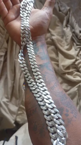 Volta de prata 13mm 80cm