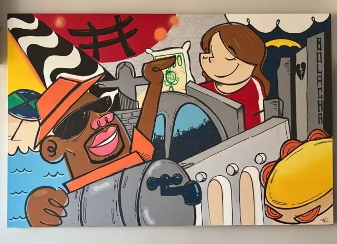 Quadro Exclusivo em Tela Canva do artista Criz Silva
