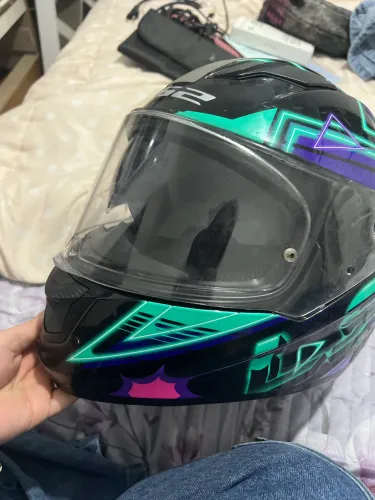 capacete ls2 com óculos 