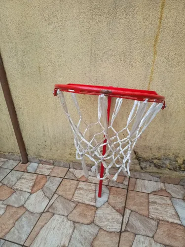 Cesta de basquete com rede  vai com rede de. Reserva 