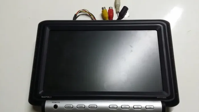 Tela Monitor TFT LCD 9 Polegadas Napoli 12V - Ideal para CFTV/Automotivo