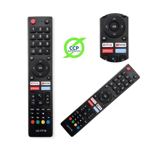 Controle Remoto Compatível Philco Le-7718 Netflix Globoplay