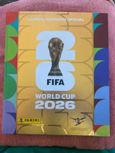 Álbum da copa 2026 completo capa dura dourado 