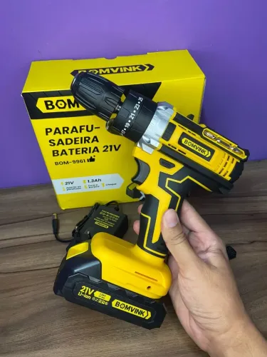Parafusadeira a Bateria 21V 1.3Ah BOM-9961 BomVink