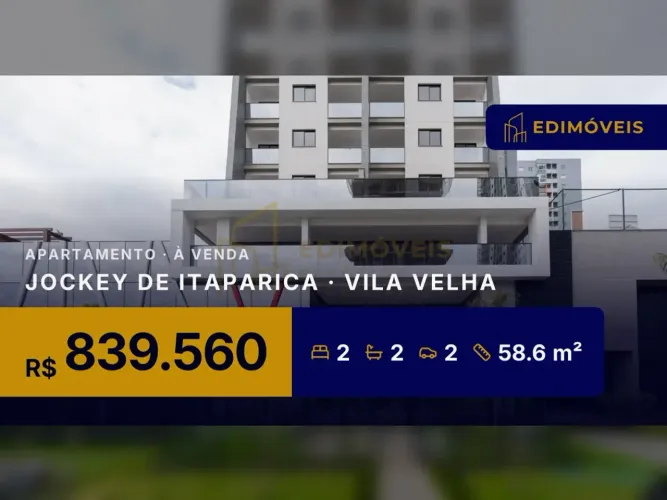 Seu novo lar no Jockey de Itaparica: Apartamento 2 quartos pronto para morar!