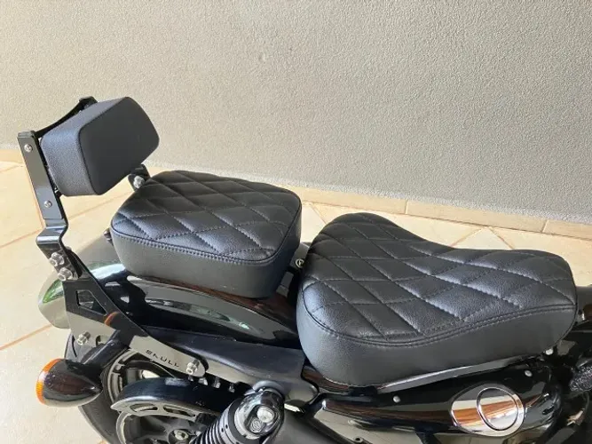 Banco Kit Solo 48- Linha Sportster 883/ 1200 Pedrinho Bancos Preto