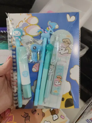 KIT FOFO AZUL PAPELARIA FOFA