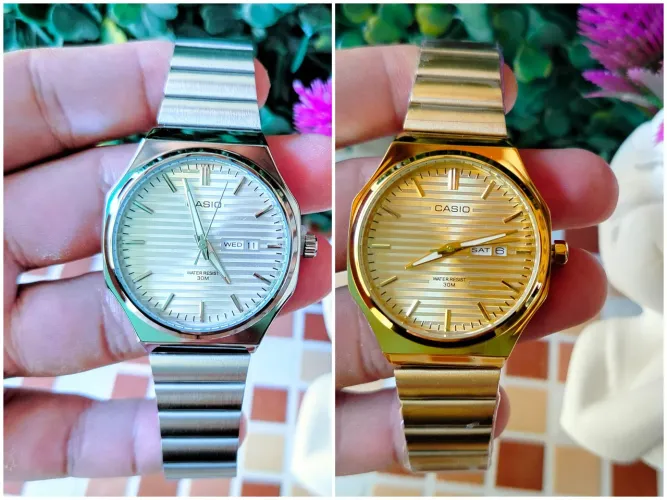 Novo Casio Calendário duplo Relógio prova de agua